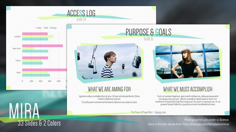 Mira – Free PowerPoint Template | フリーパワーポイントテンプレート | The Power of ...